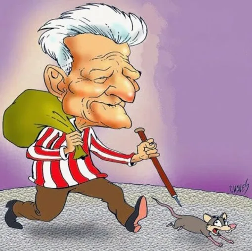 Dessin représentant Felipe Montedónica, supporter historique d'Estudiantes de La Plata
