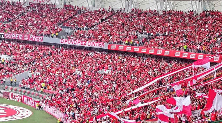 Les supporters de l'Internacional au Beira-Rio