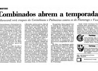 Le jour où l’union Vasco/Flamengo a affronté l’union Palmeiras/Corinthians