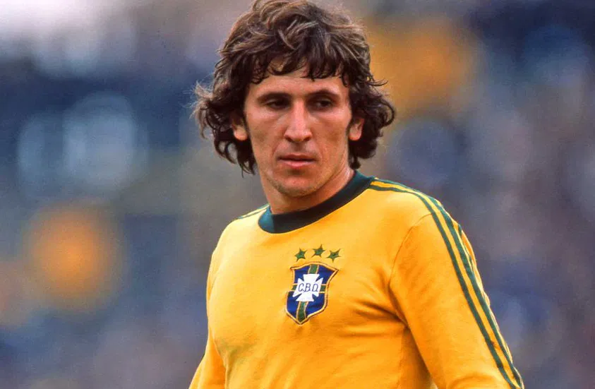 Zico avec la sélection brésilienne lors de la Coupe du Monde 1978.