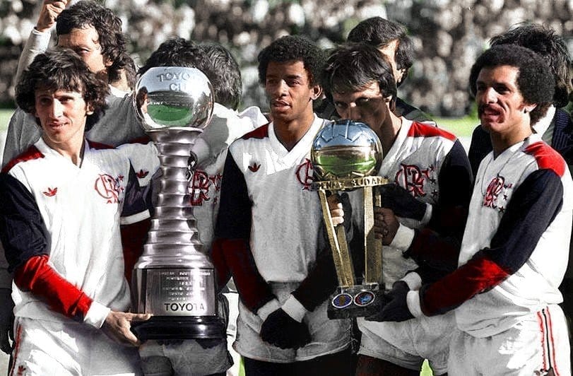 Flamengo vainqueur de la Coupe Intercontinentale 1981.